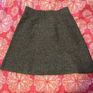 Black and White A-Line Mini Skirt